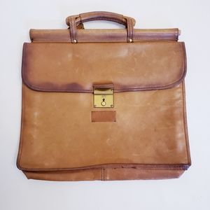 COPY - Vintage Distressed Leather Latch Document Holder